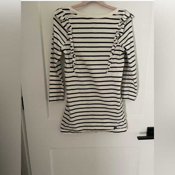 Navy And White Stripped Tea Collection Dress - Picture 3 of 5